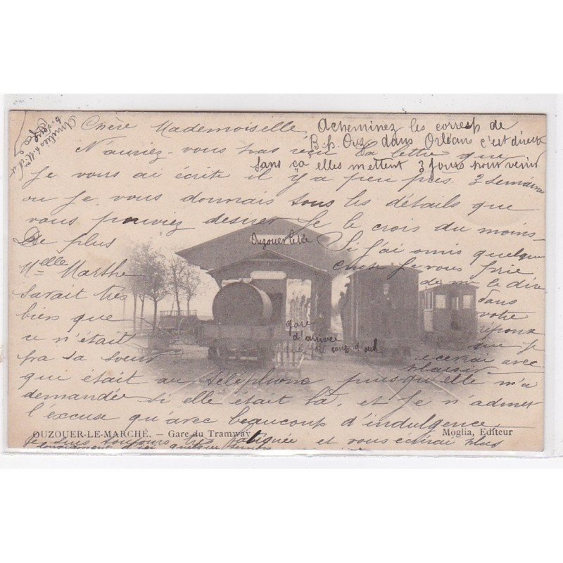 OUZOUER LE MARCHE : la gare du tramway - très bon état
