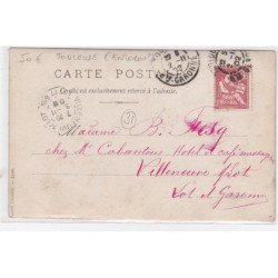 TOULOUSE : carte photo d'un attelage (ane) - très bon état