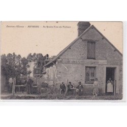 AUTHEUIL (environs d'Evreux) : café au rendez-vous des pêcheurs - très bon état