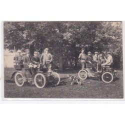 Environs de CHATEAUDUN : chasseurs en automobile - très bon état