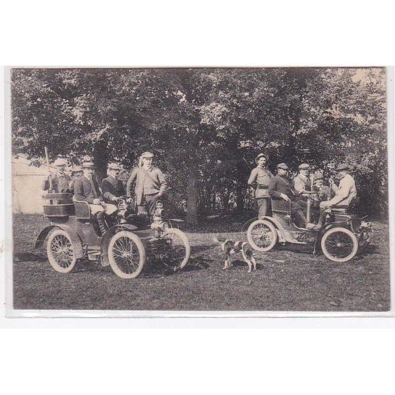 Environs de CHATEAUDUN : chasseurs en automobile - très bon état