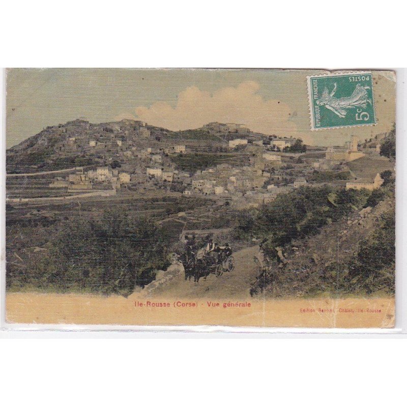 ILE ROUSSE : vue générale (toillée) - état