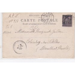 ALLOUE : carte photo d'une vue générale du village - très bon état