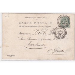 MARSEILLE : le départ du bateau "la Nera" des messageries maritimes, courrier d'Australie - très bon état