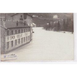 SAINT CLAUDE : carte photo des inondations (SIMON, VUILLARD et STRAUSS) - très bon état