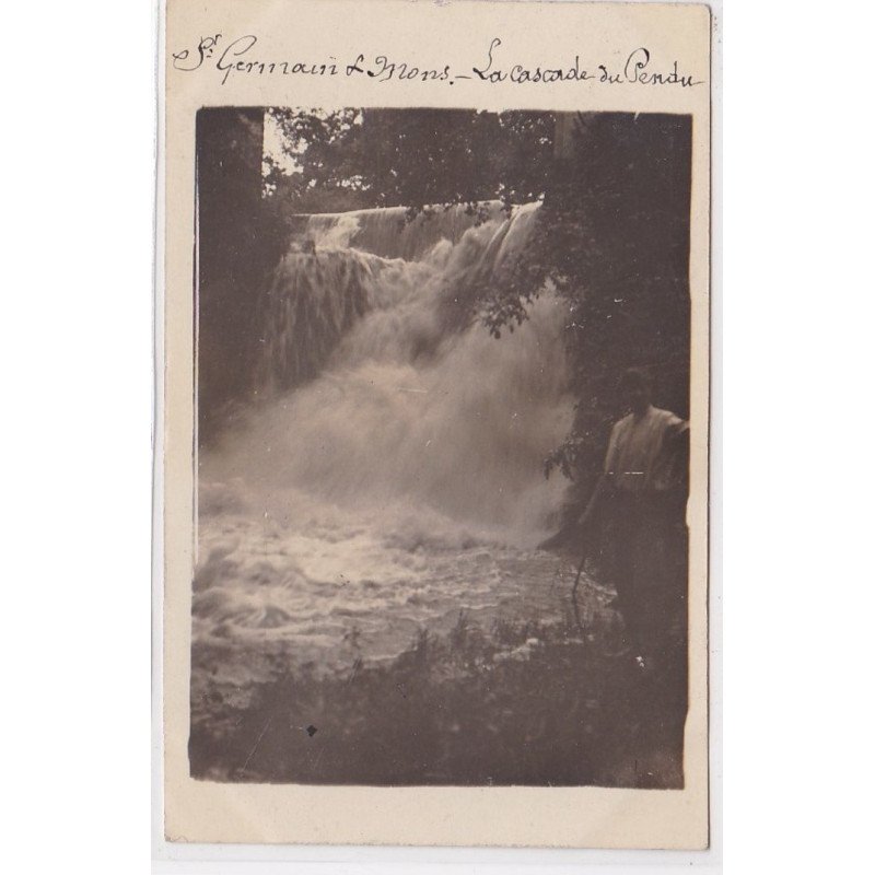 SAINT GERMAIN ET MONS : carte photo de la cascade du Pendu - très bon état