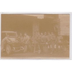 BAUD : carte photo de militaires (automobile) - très bon état