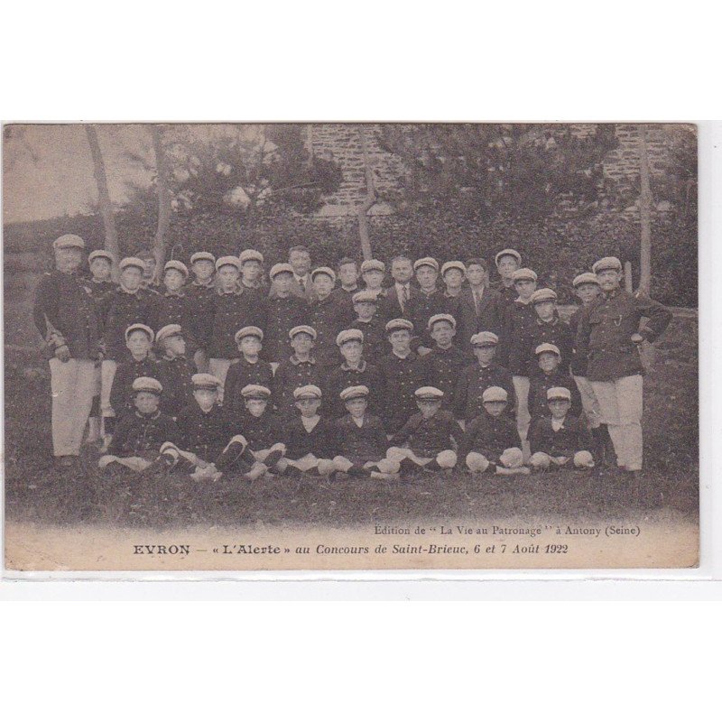 SAINT BRIEUC : l'Alerte d'EVRON au concours en 1922 - très bon état