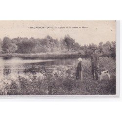 BRUNEMONT PLAGE : la peche et la chasse au marais (chasse) - état