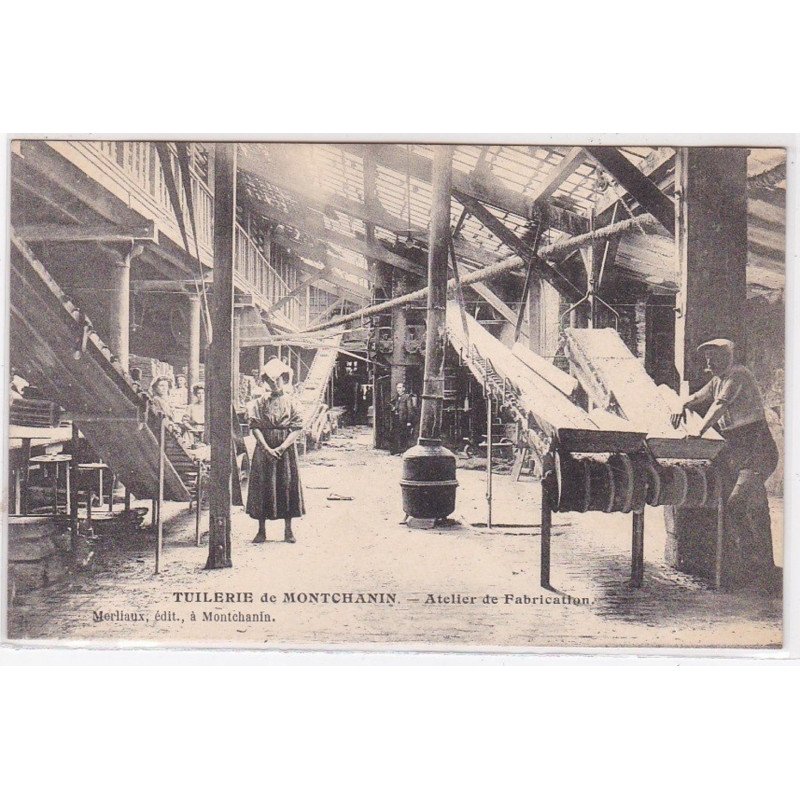 Tuilerie de MONTCHANIN - atelier de fabrication - très bon état