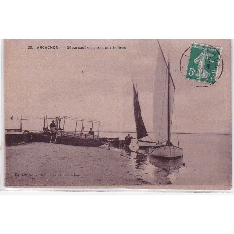 ARCACHON : débarcadère, parcs à huitres - très bon état