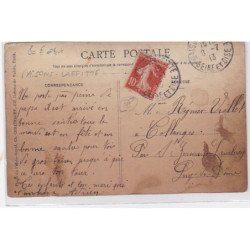 MAISONS LAFFITTE : carte photo du café-restaurant ROUSSEAU - état