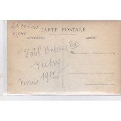 VICHY : lot de 2 cartes photo de l'hopital militaire à l'hotel HELDER (guerre 14/18) - très bon état