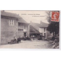 INJOUX : l'intérieur du village et le restaurant MOREL - très bon état