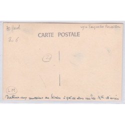 carte photo d'une scène de chasse sur la route d'UZES à 9 km de Nimes - très bon état