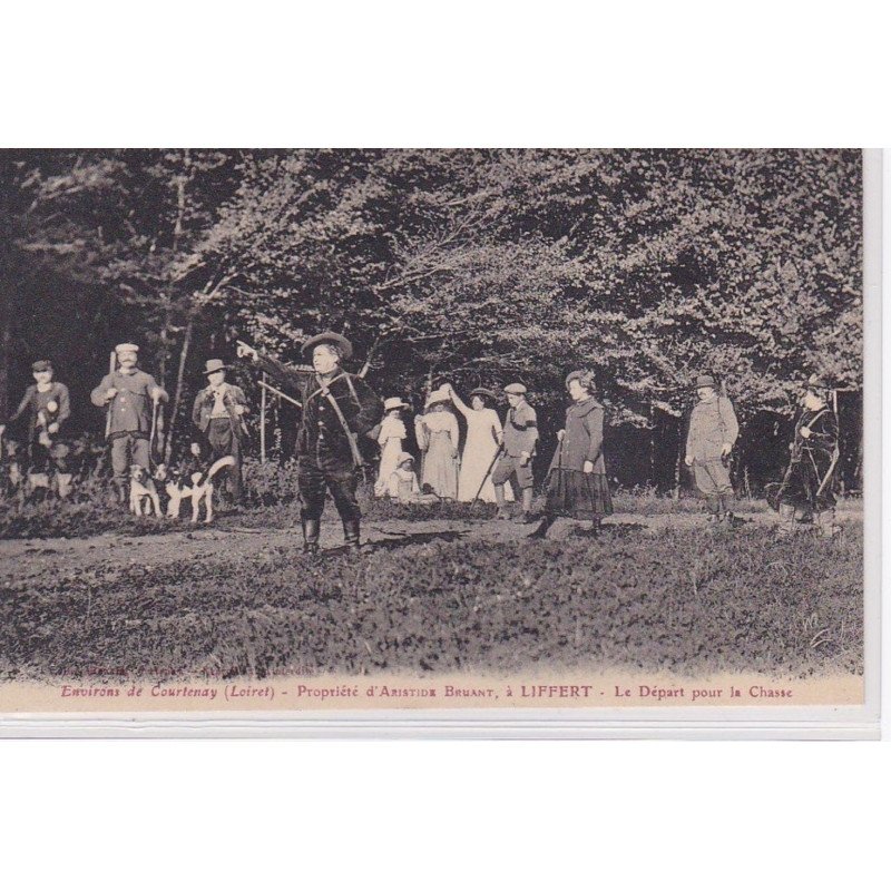 LIFFERT : propriété d'Aristide Bruant - le départ pour la chasse - très bon état