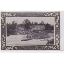 LAGNY SUR MARNE : 1914/18 - carte photo du pont de pierre pendant le déblaiement(militaire - guerre) - très bon état