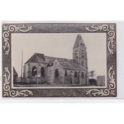 BARCY : 1914/18 - carte photo de l'église (militaire - guerre) - très bon état