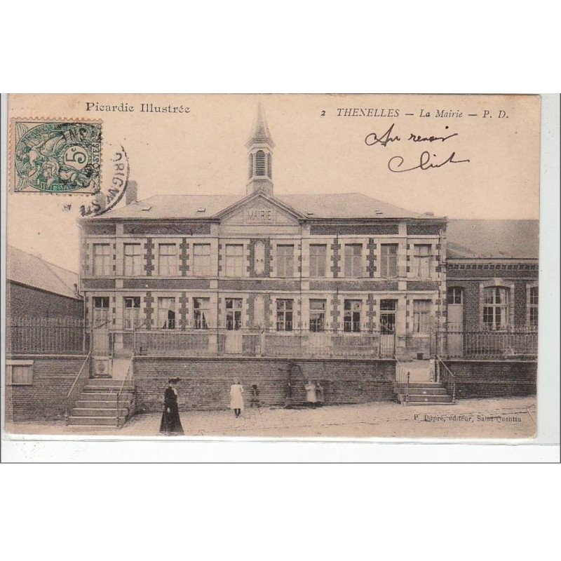 PICARDIE ILLUSTREE : THENELLES : la mairie - très bon état PICARDIE ILLUSTREE : THENELLES : la mairie - très bon état