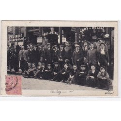 ALBERT ? AMIENS ? : carte photo d'une quincaillerie (papiers peints) - très bon état