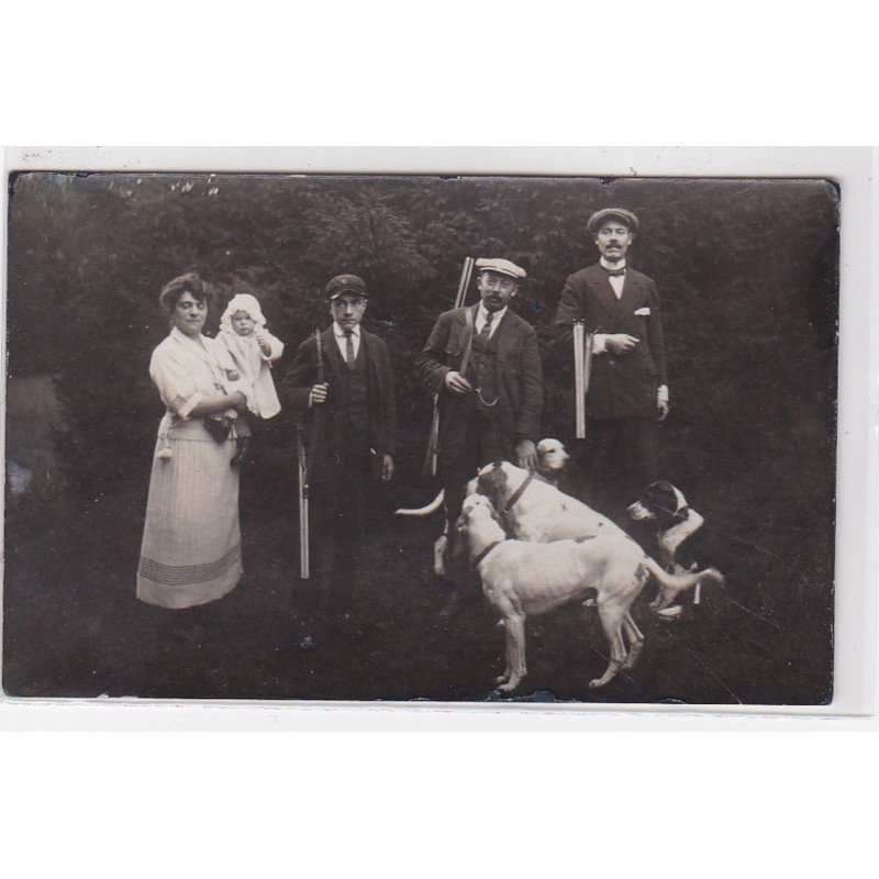 POLIGNY : carte photo de chasseurs à tir (chasse) - très bon état POLIGNY : carte photo de chasseurs à tir (chasse) - très bon état