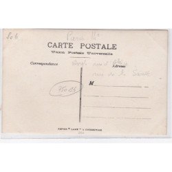 PARIS 14ème : carte photo de l'angle rue d'Alesia et rue de la Santé (dentiste Boulleret) - très bon état