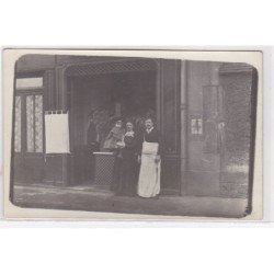 PARIS 15ème : carte photo d'un magasin au 145 rue de la Croix Nivert - très bon état