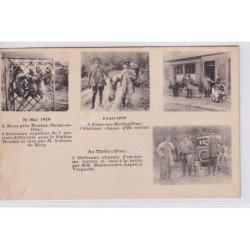 Mezy, Cires les Mello, le Thillet : scène de chasse - publicité Siphon Mendes (chasseurs) - très bon état
