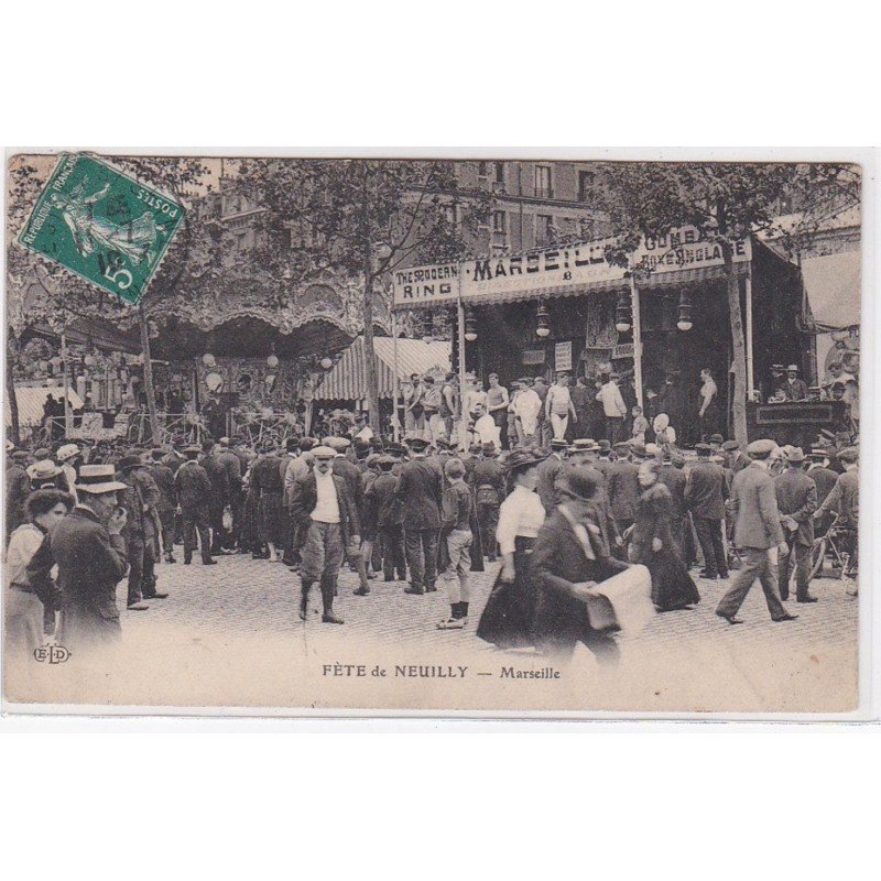 NEUILLY SUR SEINE : fêtes de Neuilly - le stand Ambroise Marseille - très bon état NEUILLY SUR SEINE : fêtes de Neuilly - le stand Ambroise Marseille - très bon état