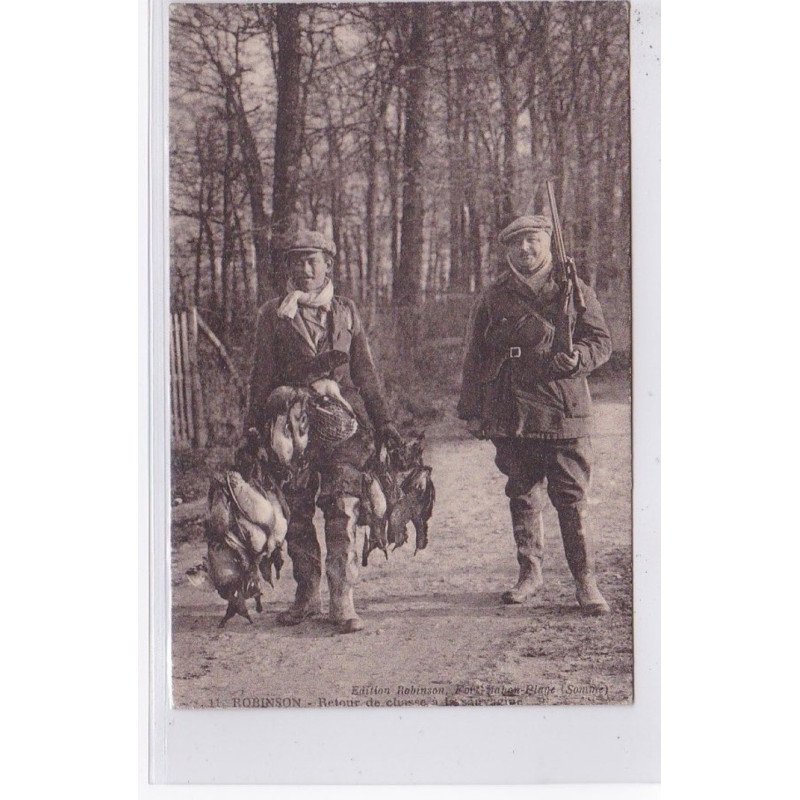 ROBINSON : retourde chasse à la Sauvagine (oiseaux) (chasse) - bon état (traces)