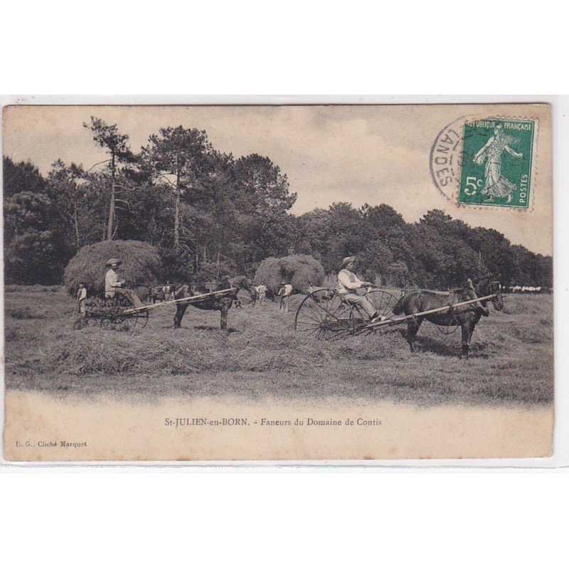 SAINT JULIEN EN BORN : faneurs du domaine de Contis - bon état