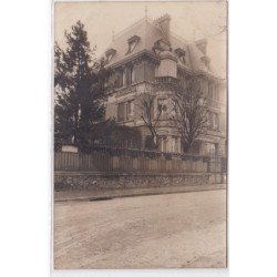 PARIS 16ème : carte photo d'une villa rue du docteur Blanche vers 1907 - très bon état