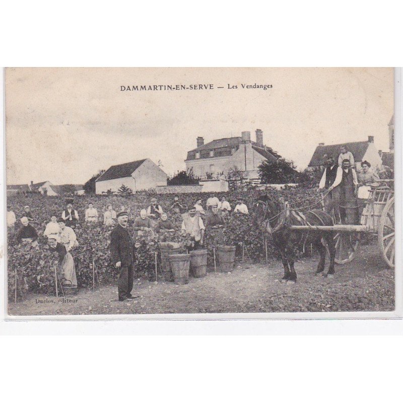 DAMMARTIN EN SERVE : les vendanges - très bon état