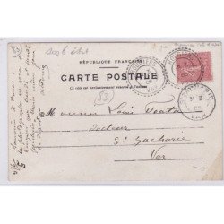 Carte photo d'une scène de chasse (envoyée de ROUGIERS) - bon état (un coin plié)