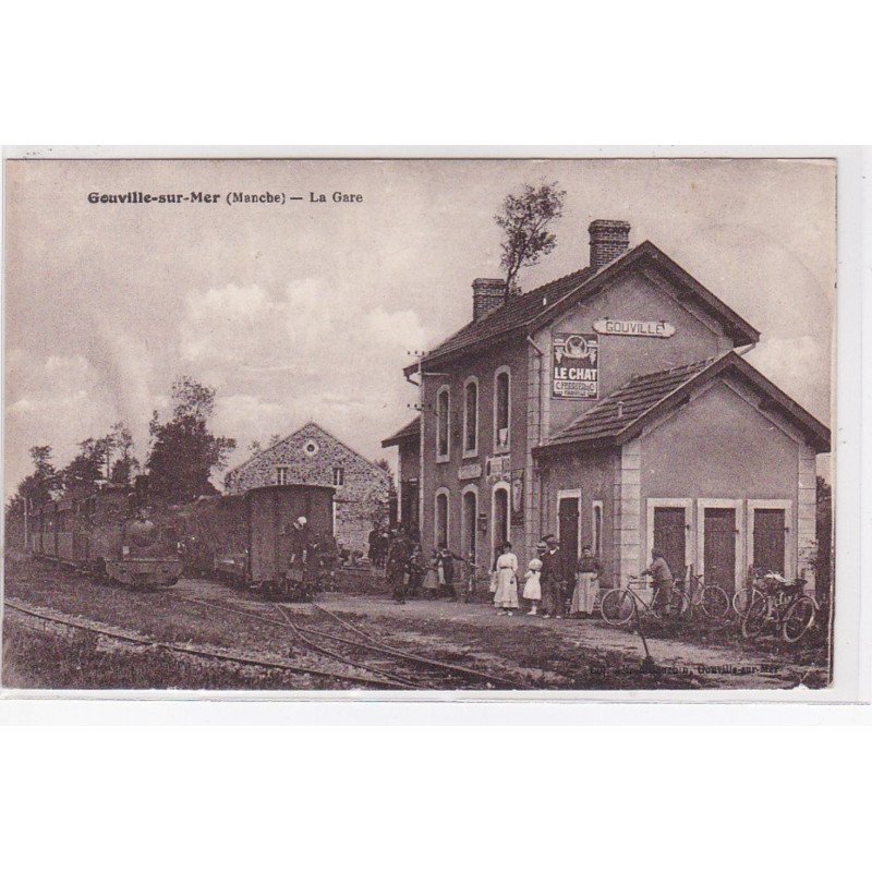 GOUVILLE sur mer : la gare (chemin de fer) - très bon état