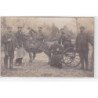 Carte photo d'une scène de chasse - très bon état