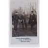 FONTAINEBLEAU : carte photo de l'arrestation d'un braconnier (posée) en foret (décembre 1912) - très bon état