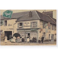SAINT CLAIR SUR EPTE : l'hotel du commerce (toillée) - très bon état
