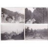 LOT DE 16 photos d'un tour de Corse en 1951 (facteur entre Porto Vecchio et Bonifacio, autobus, col de Verde (11x8cm)