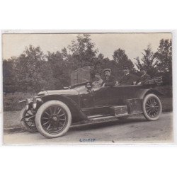 FORET D'ORLEANS : carte photo d'une scène de chasse à tir (Sologne - automobile) - très bon état