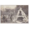 A LOCALISER : carte photo d'un retour de chasse à tir (fontaine) - très bon état