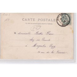 AY : carte photo de la gare vers 1903 - très bon état