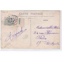 PARIS : carte photo d'une blanchisserie - très bon état