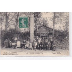 NEUILLY SUR SEINE : Ile de la Jatte "Au Petit Bonheur" - café Julien - bon état