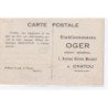 CHATOU : carte postale publicitaire des établissements OGER (billard - jeux) - très bon état