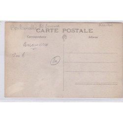 POULAINVILLE : carte photo d'une scène de chasse (chasseurs) - très bon état