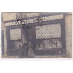 LEVALLOIS PERRET : carte photo d'un magasin de mode - état