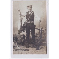 Carte photo d'un chasseur (photo Miesienski à Avignon) - très bon état