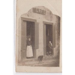 VERTEUIL D'AGENAIS : carte photo d'un café - état