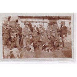 COMBRES ? (localisée par le collectionneur) : une partie de chasse en carte photo - très bon état